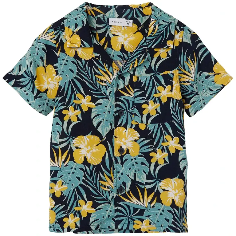 Overhemd Ferane (dark sapphire tropical)