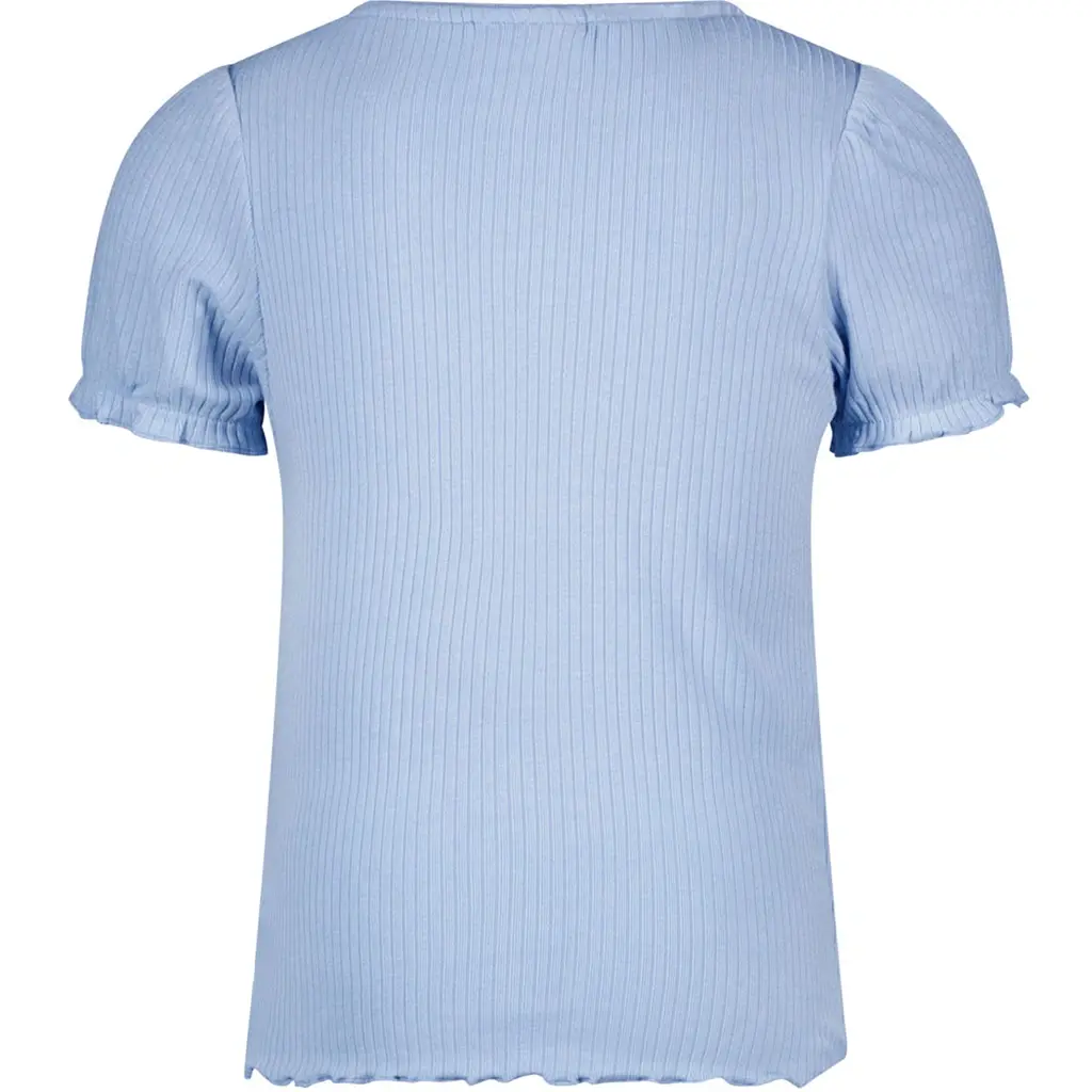 T-shirt solid rib (ice blue)