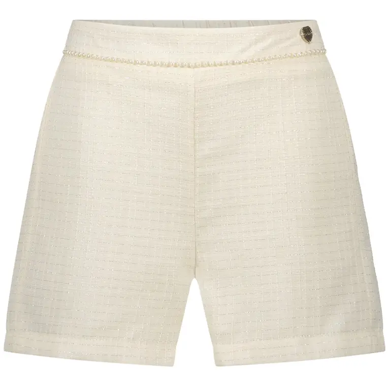Korte broek Dutti tweed (off white)