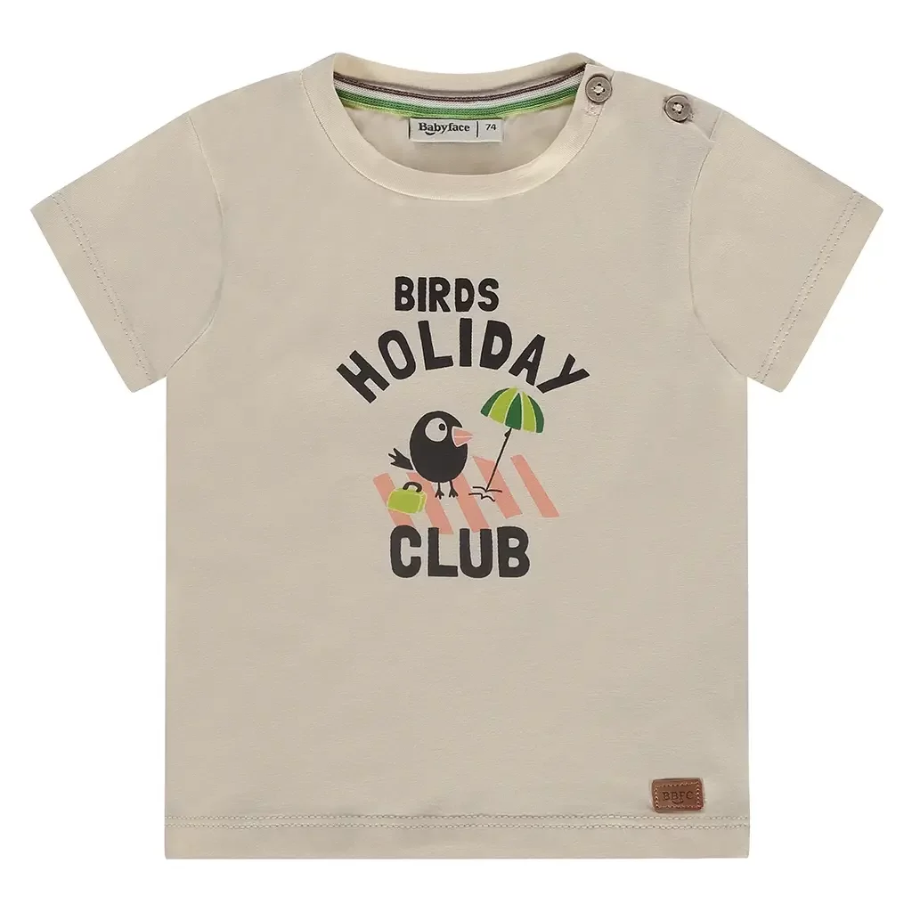 T-shirtje holiday club (cream)