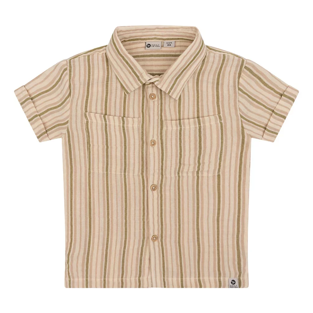 T-shirt/Overhemd stripe (sandshell)