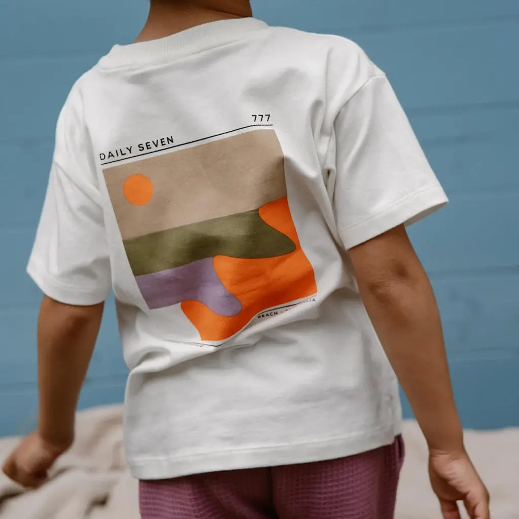 T-Shirt Waves organic (off white)