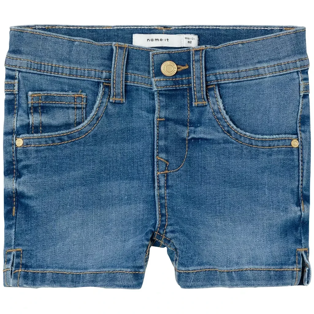 Korte spijkerbroek SLIM FIT Salli (medium blue denim)