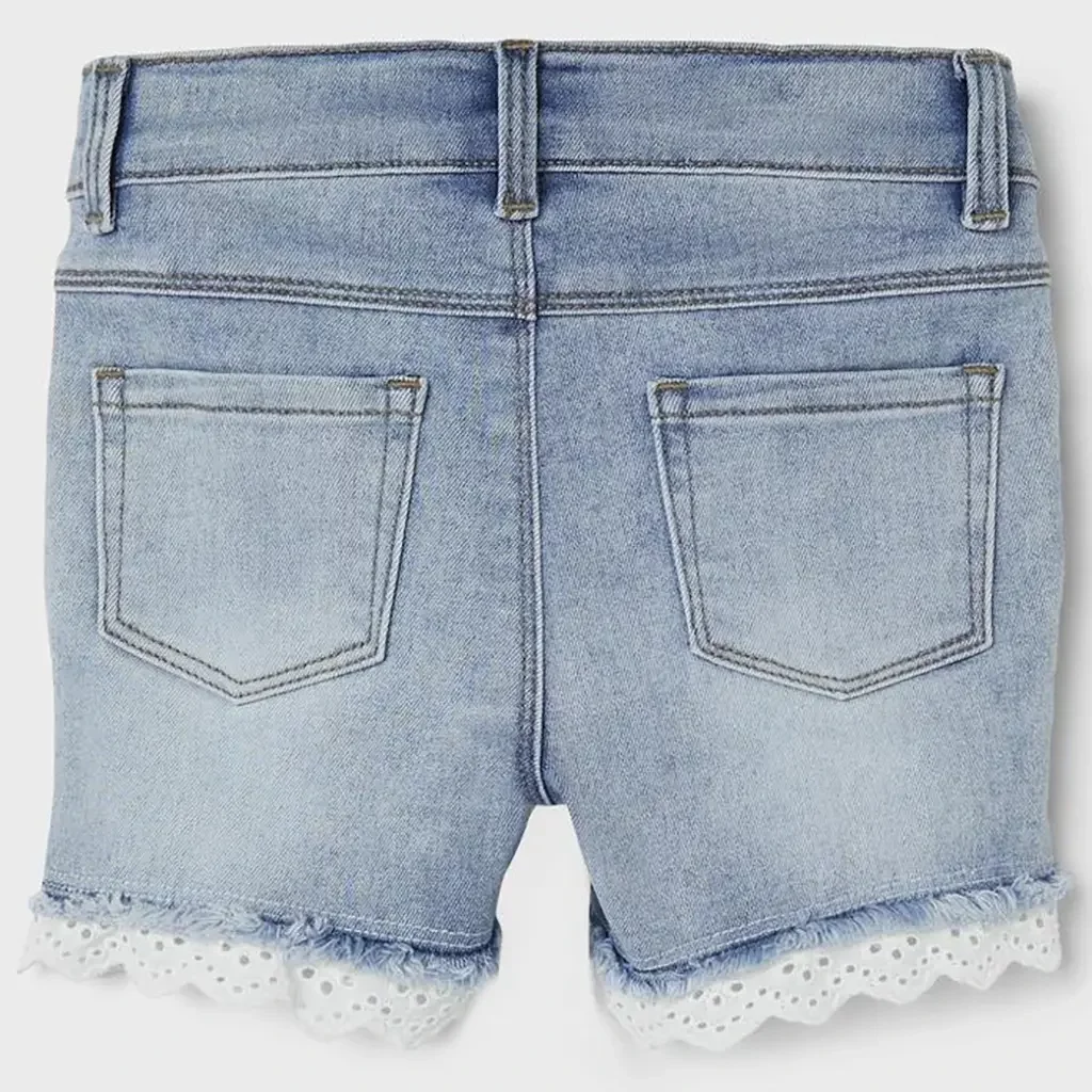Korte jeans broek SLIM FIT Bella (medium blue denim)