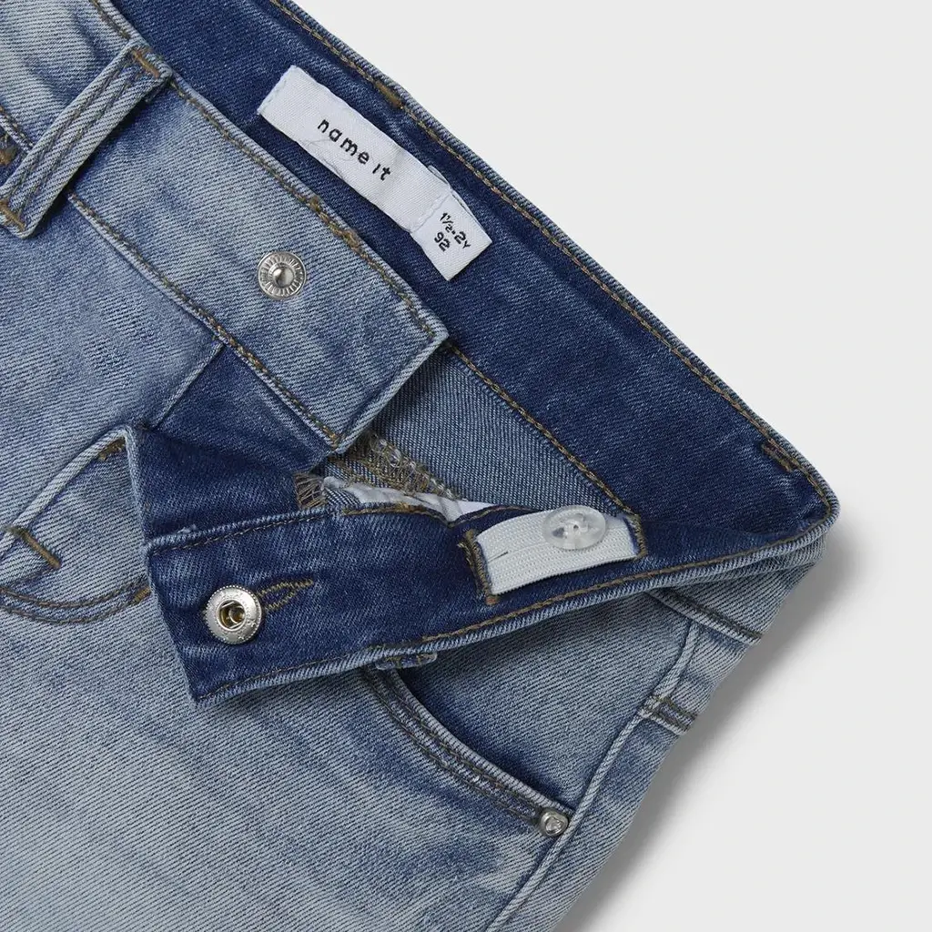 Korte jeans broek SLIM FIT Bella (medium blue denim)