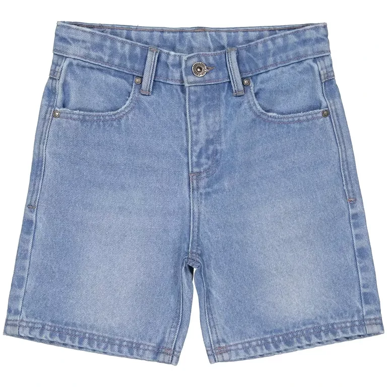 Korte sprijkerbroek Koos (light blue denim)