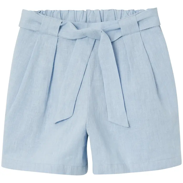 Linnen korte broek Falinnen (chambray blue)