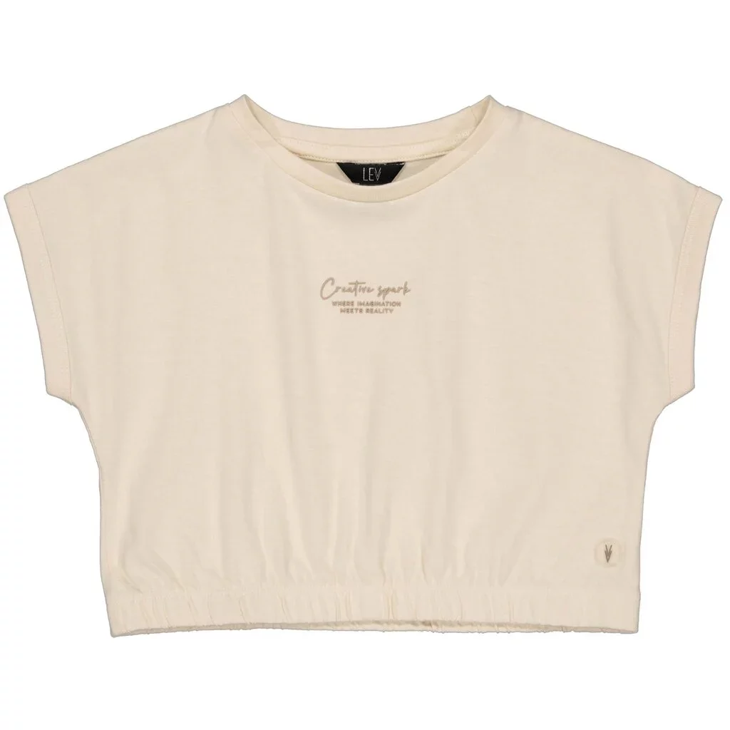 Cropped top Maura (ivory white)