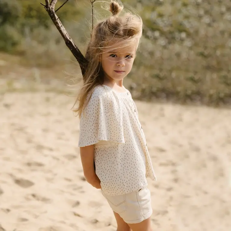 Blouse Meike (aop taupe dot)