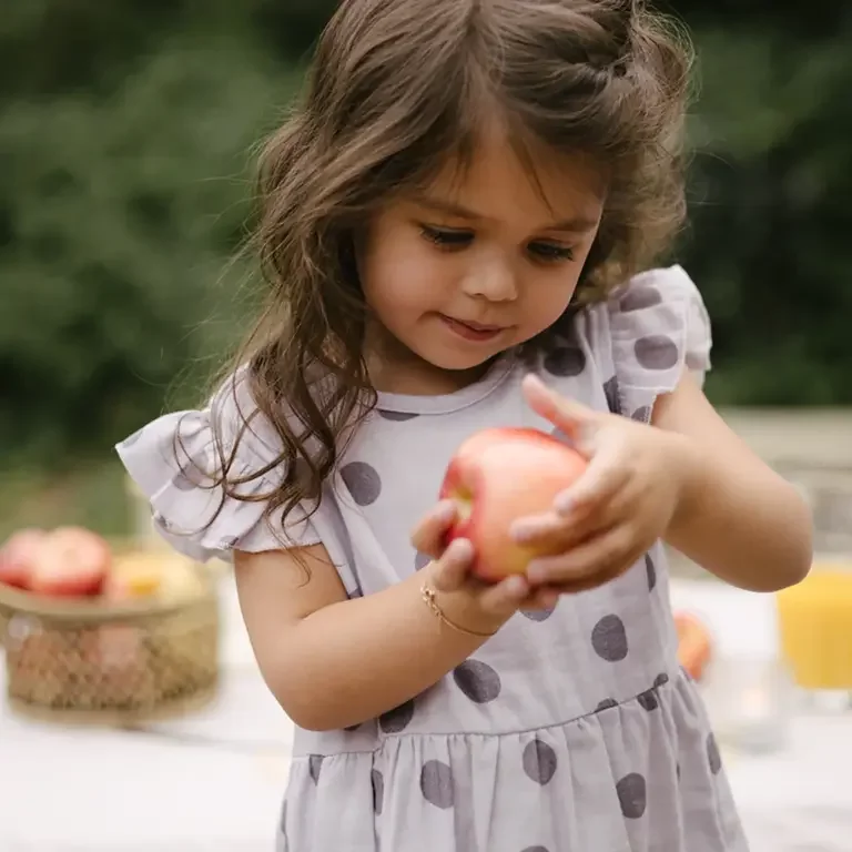 Jurk Mandy (aop purple dot)