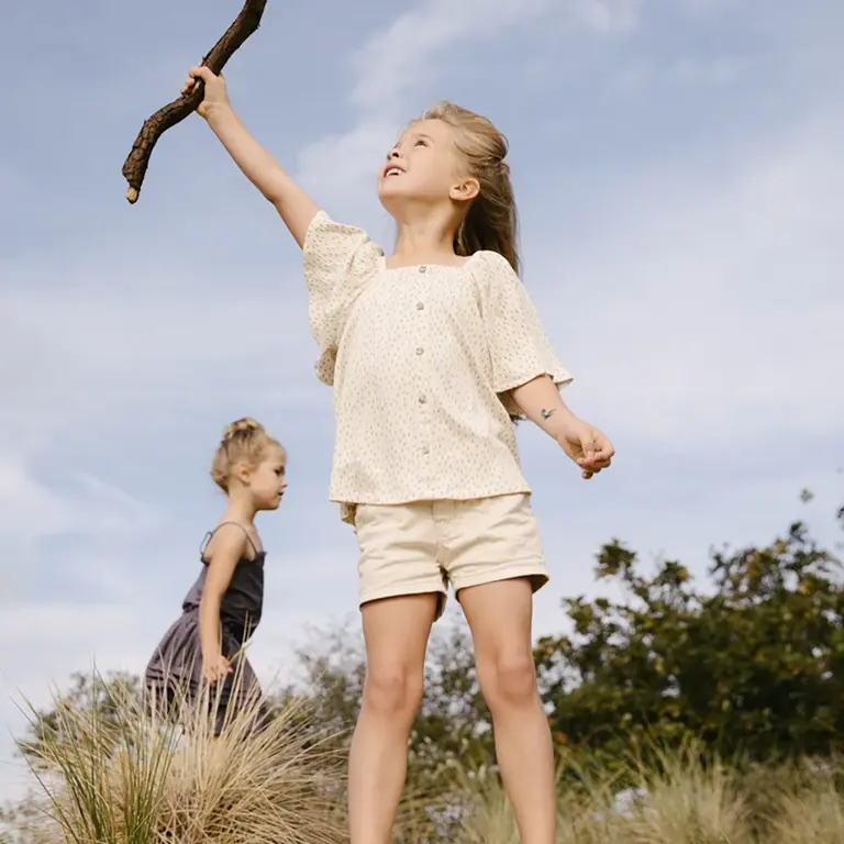 Korte spijkerbroek Myke (ivory white)