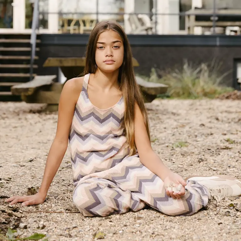 Broek Kyra (aop multi stripe)