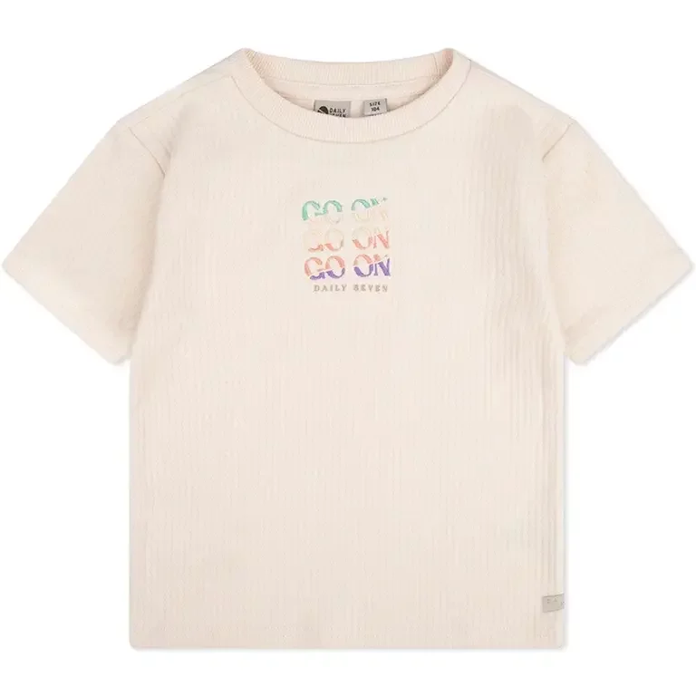 T-shirt Go On organic (sandshell)