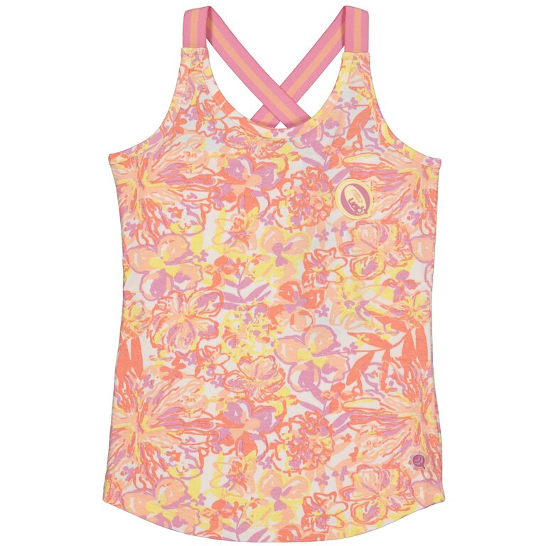 Singlet Bodien (aop white flower)