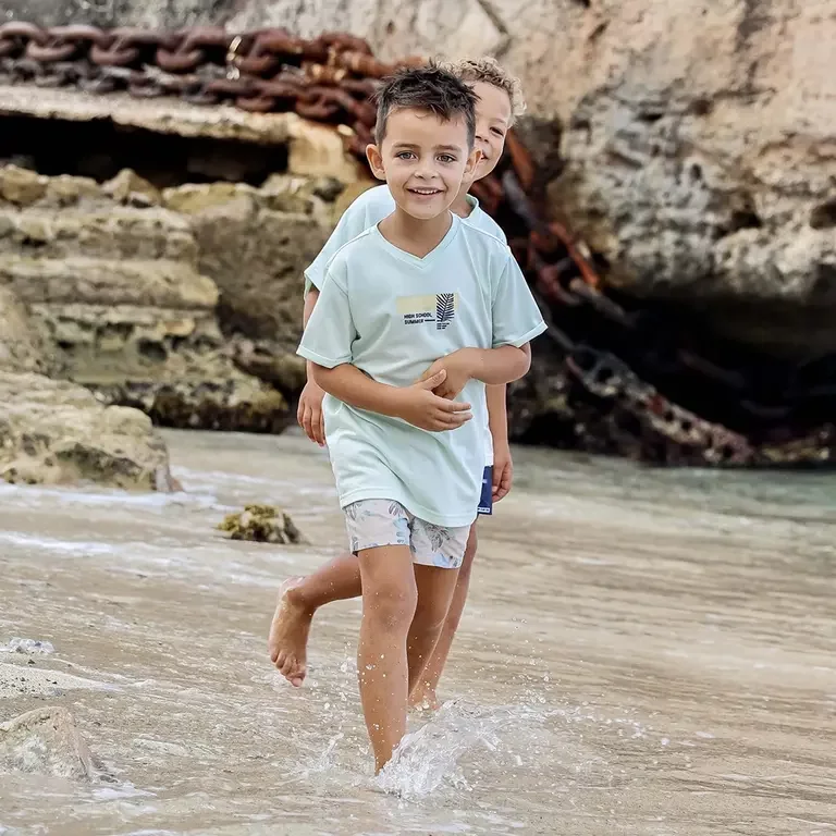 T-shirt Bastijn (aqua blue)