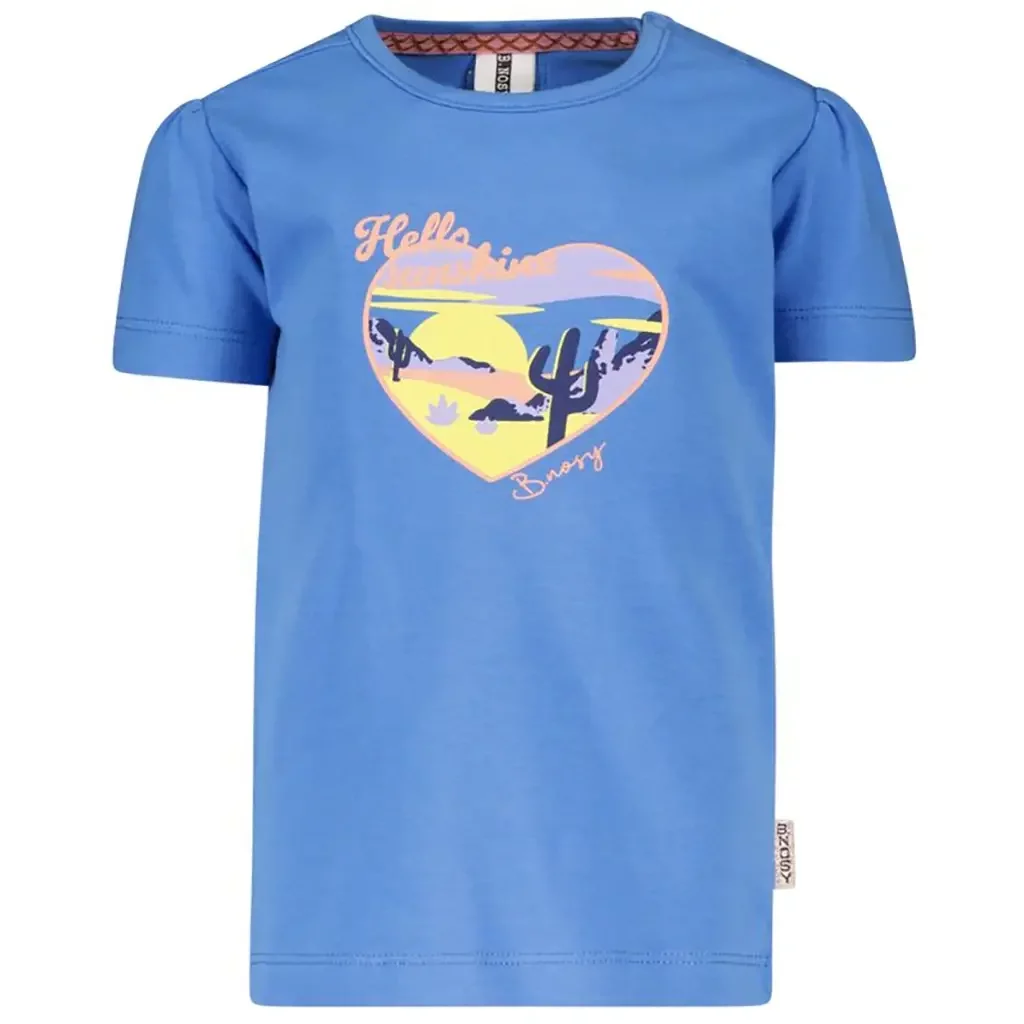 T-shirtje B. Poetic (soft blue)