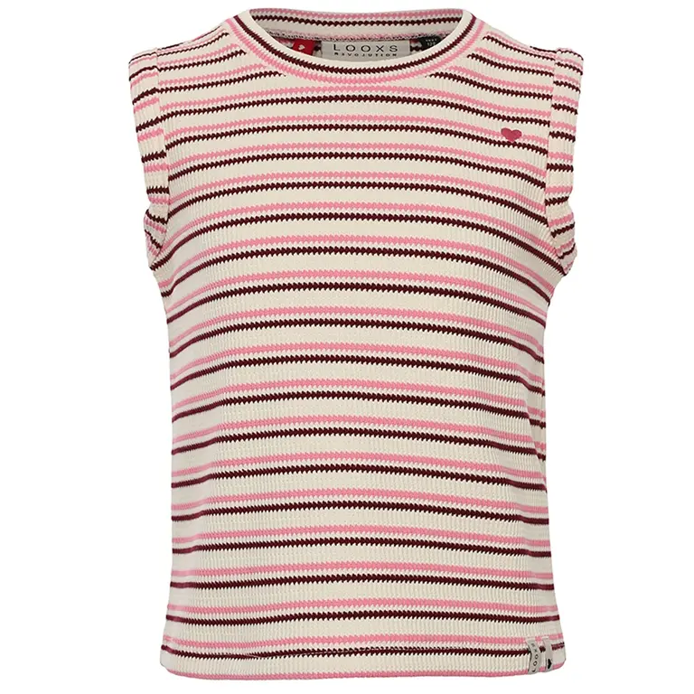 Topje (pink summer stripe)