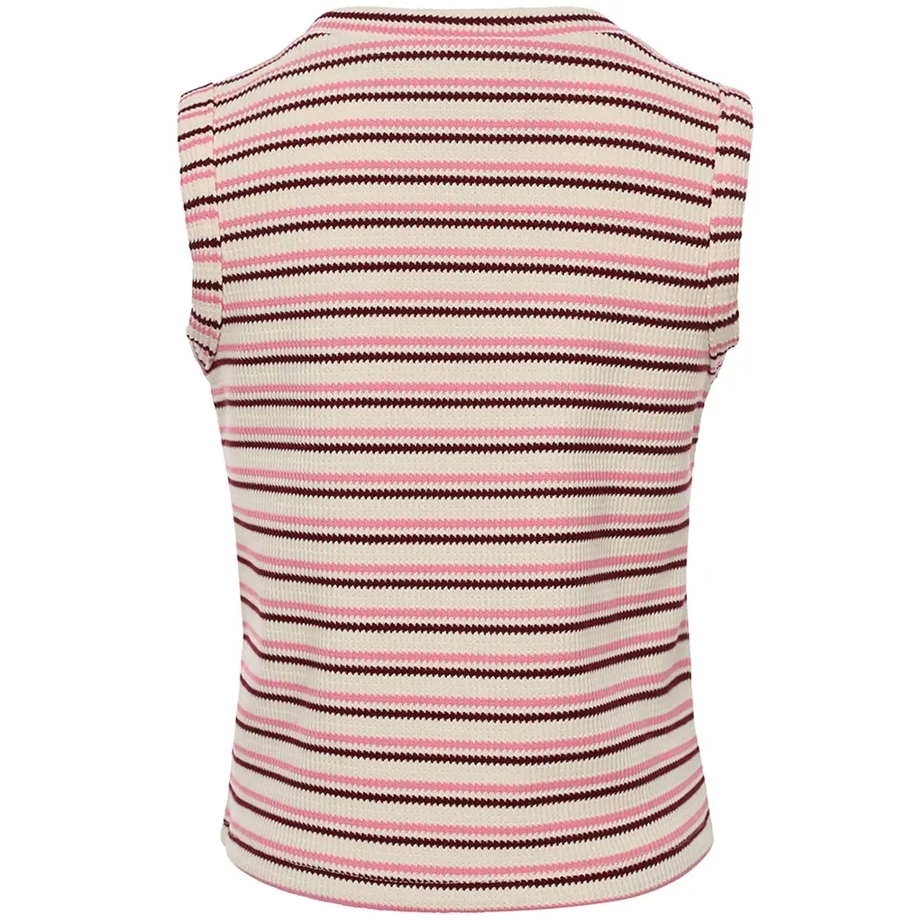 Topje (pink summer stripe)