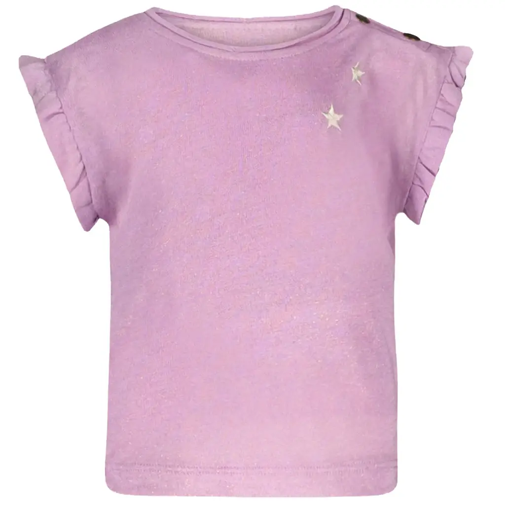 T-shirtje metallic jersey (lilac)