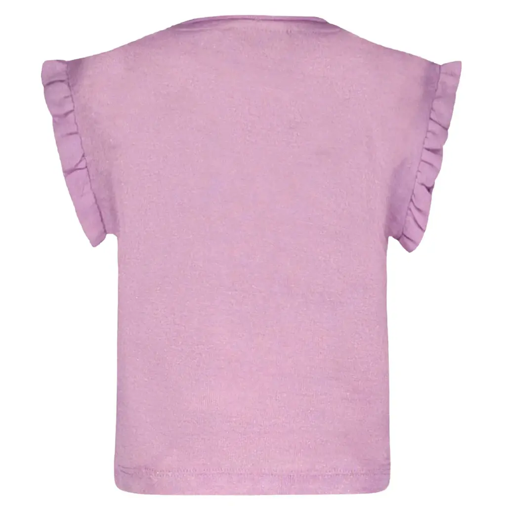 T-shirtje metallic jersey (lilac)