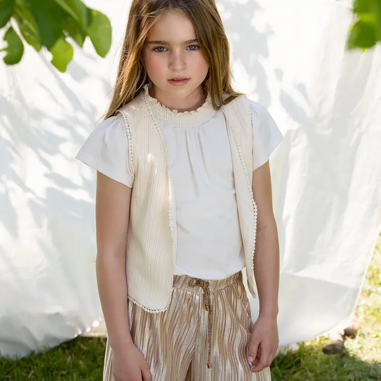 Gilet Tobi (pearled ivory)