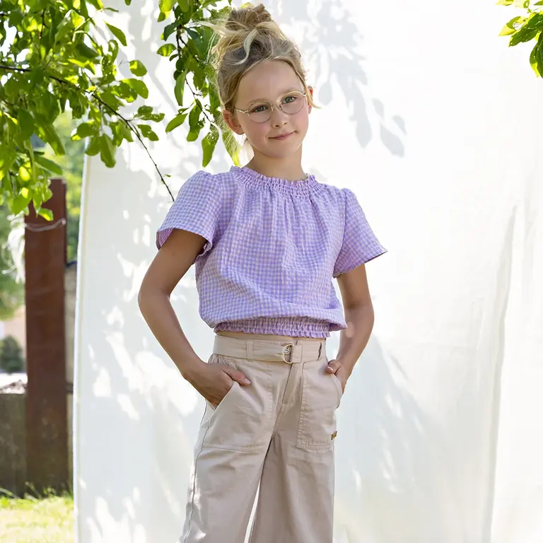 Broek Simoa cargo met riem (desert sand)