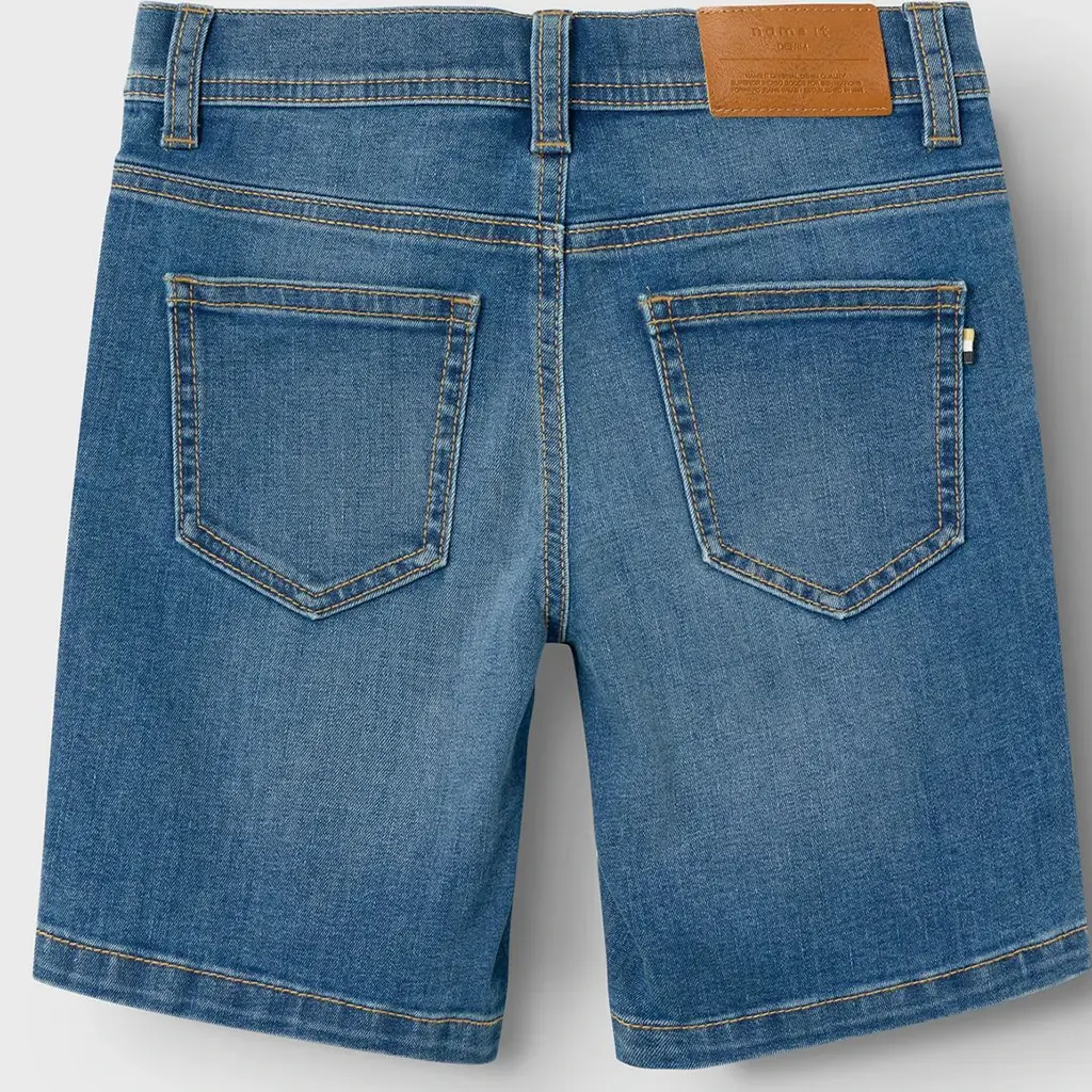 Korte spijkerbroek SLIM FIT Silas (medium blue denim)
