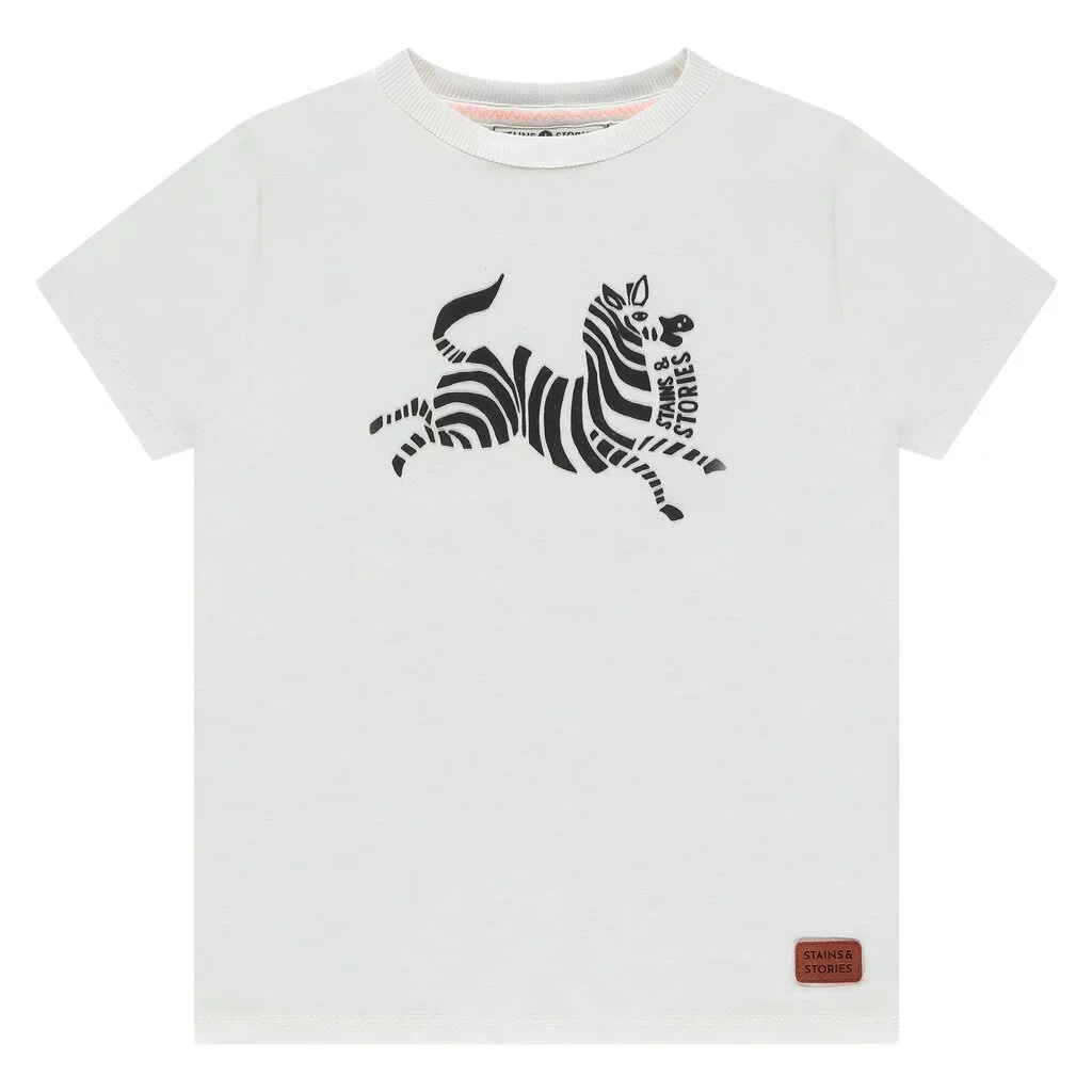 T-shirt zebra (milk)