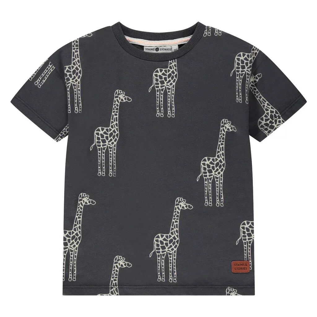 T-shirt giraf (dark grey)