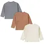 Dirkje Drie longsleeves (faded blue/brown/off-white)