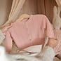 Dirkje Gebreid baby vestje (dusty pink)