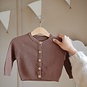 Dirkje Gebreid baby vestje (brown)