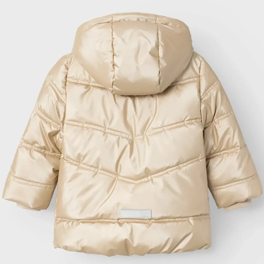 Winterjas puffer shiny Maggy (frosted almond)