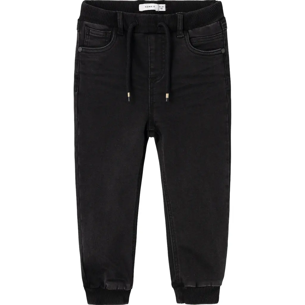 Jog jeans BAGGY FLEECE Ben (black denim)