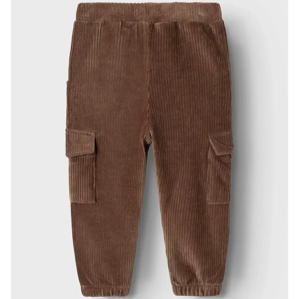 Joggingbroek corduroy Nelur (pecan pie)