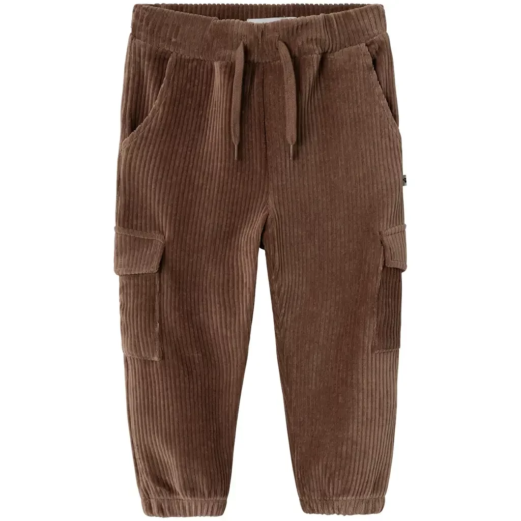 Joggingbroek corduroy Nelur (pecan pie)