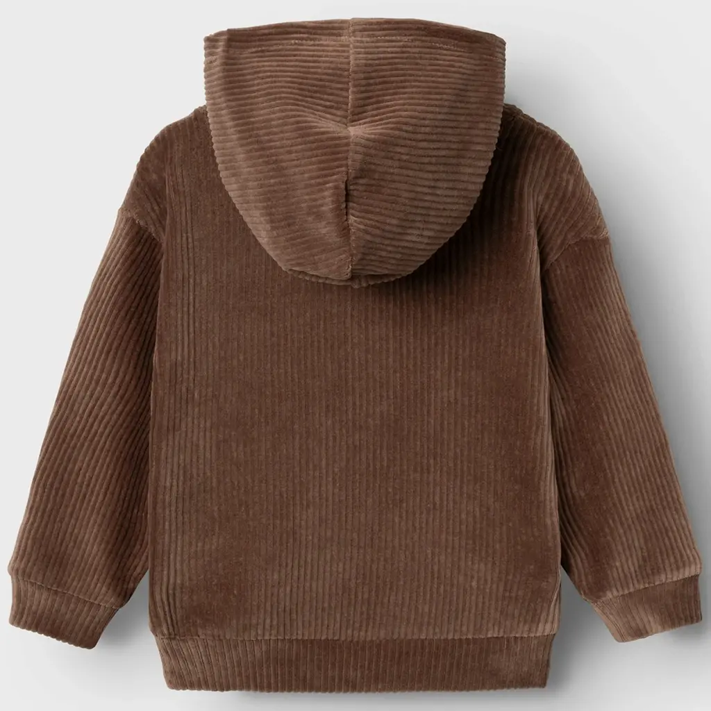 Trui corduroy hoodie Nelur (pecan pie)