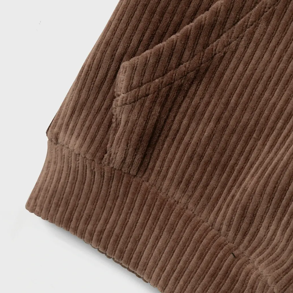 Trui corduroy hoodie Nelur (pecan pie)