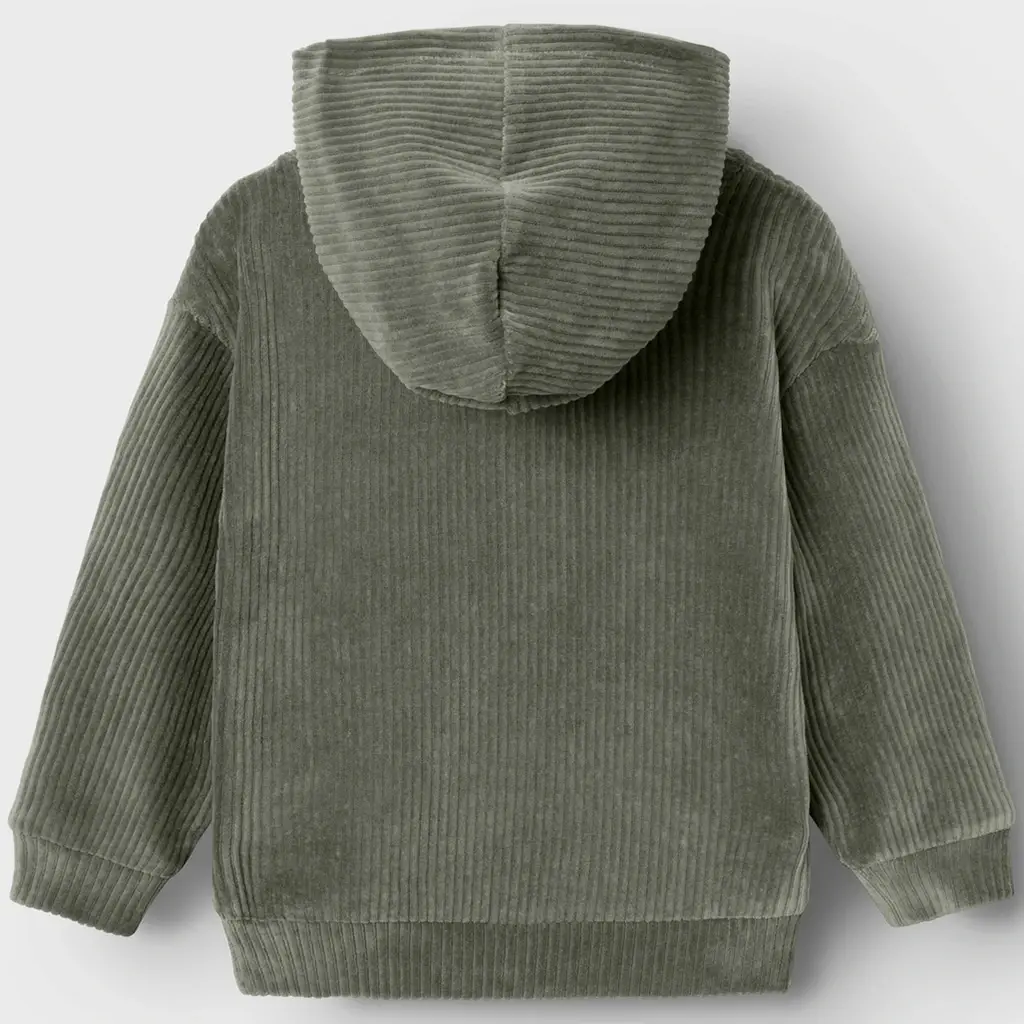 Trui corduroy hoodie Nelur (tea leaf)