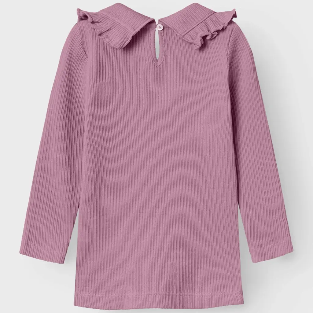 Longsleeve met kraag Olille (mauve orchid)