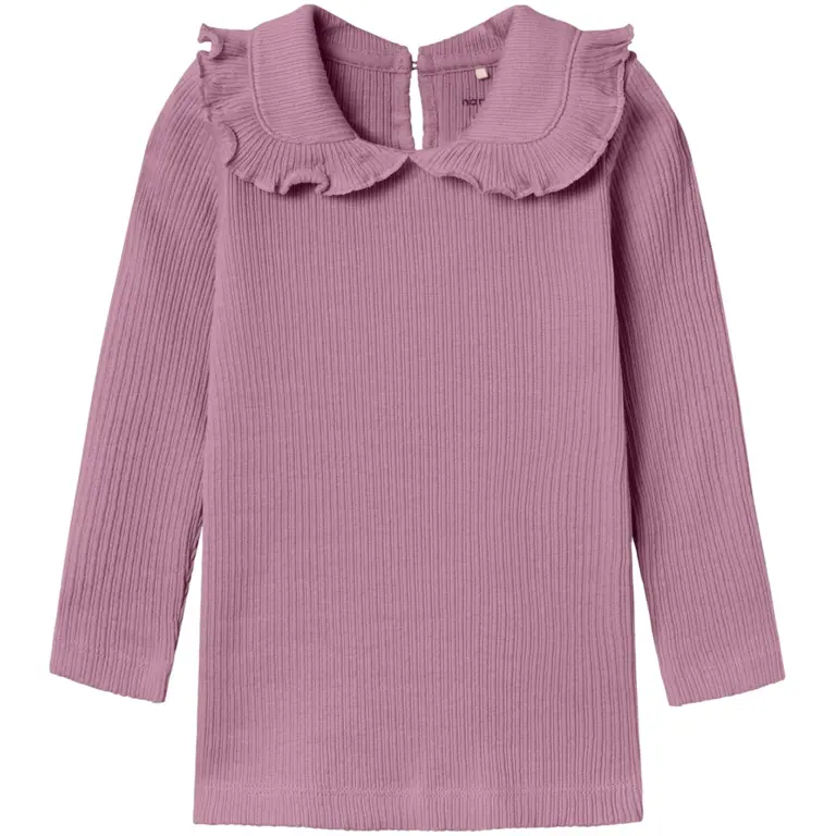 Longsleeve met kraag Olille (mauve orchid)