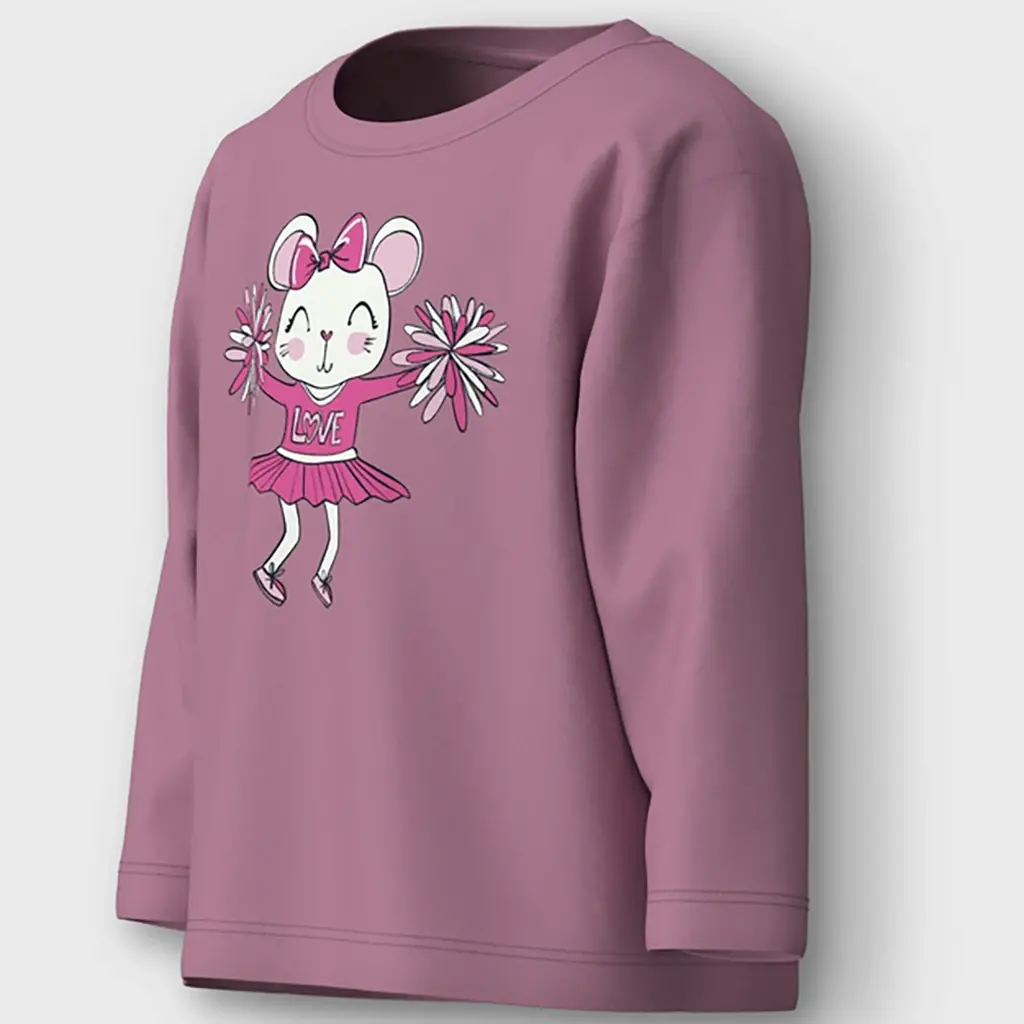 Longsleeve Veen (mauve orchid mouse)