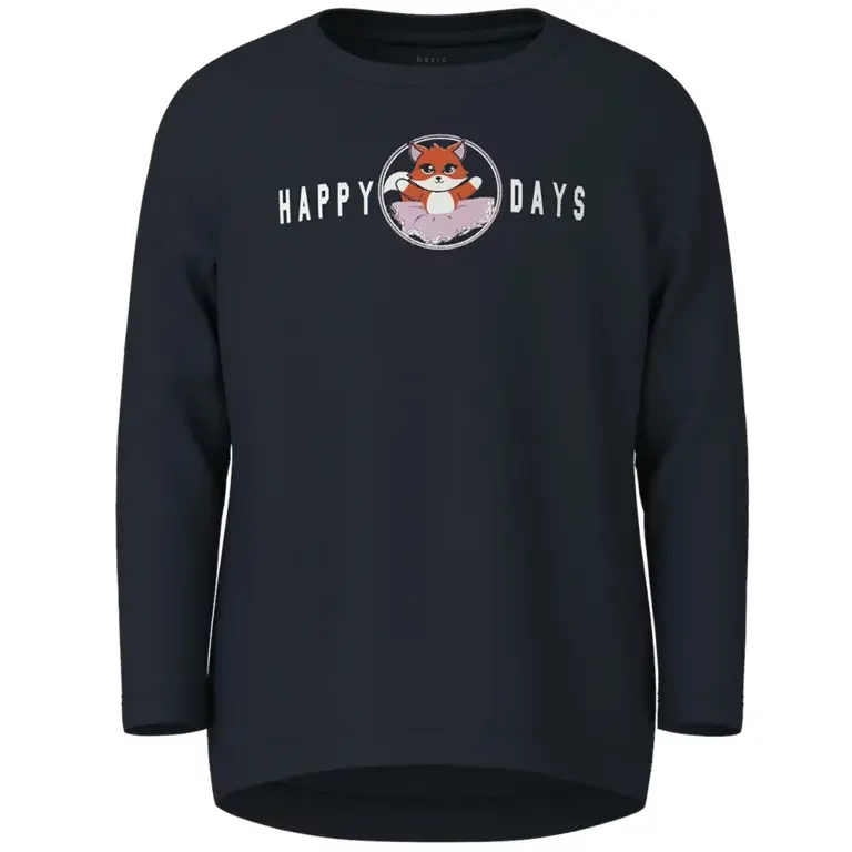 Longsleeve Vix (dark sapphire happy)