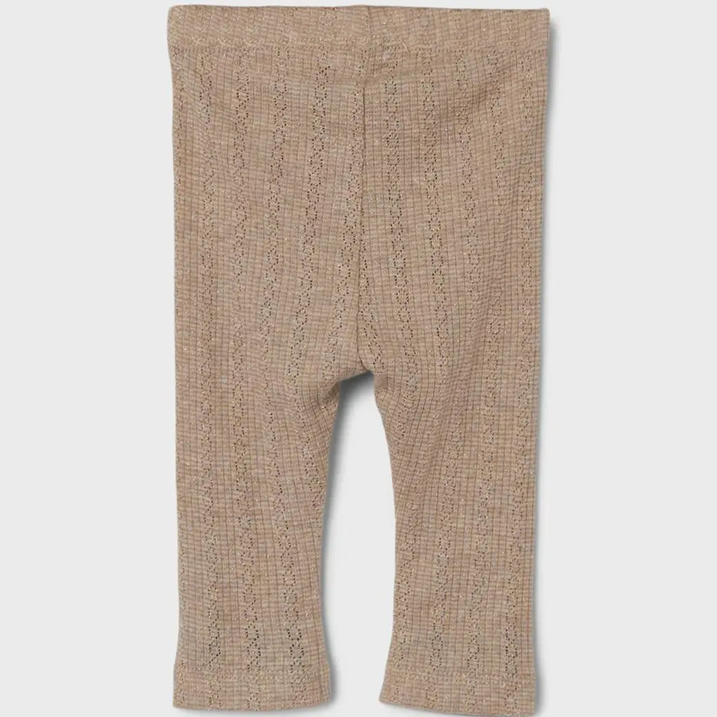 Glitter legging/broekje Ohusa (oxford tan)