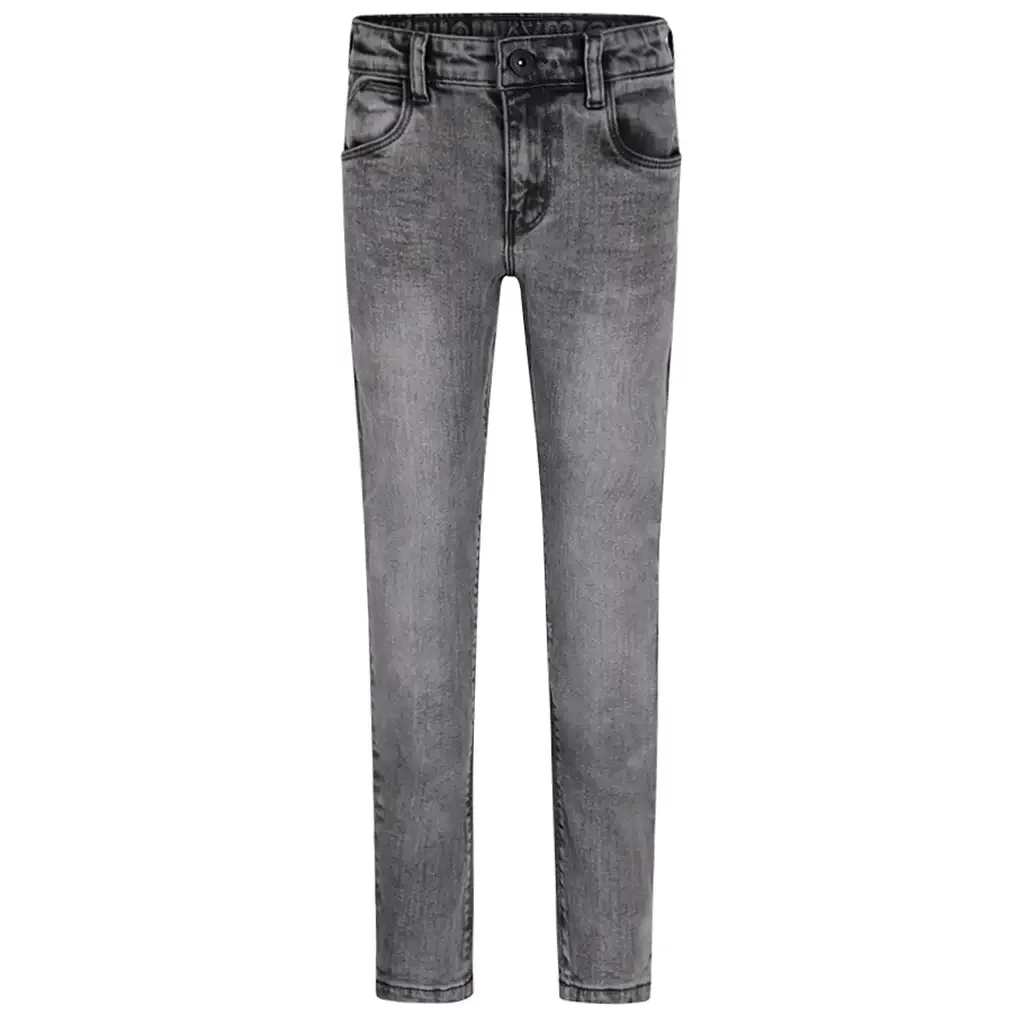 Jeans super stretch tapered fit (grey jeans)