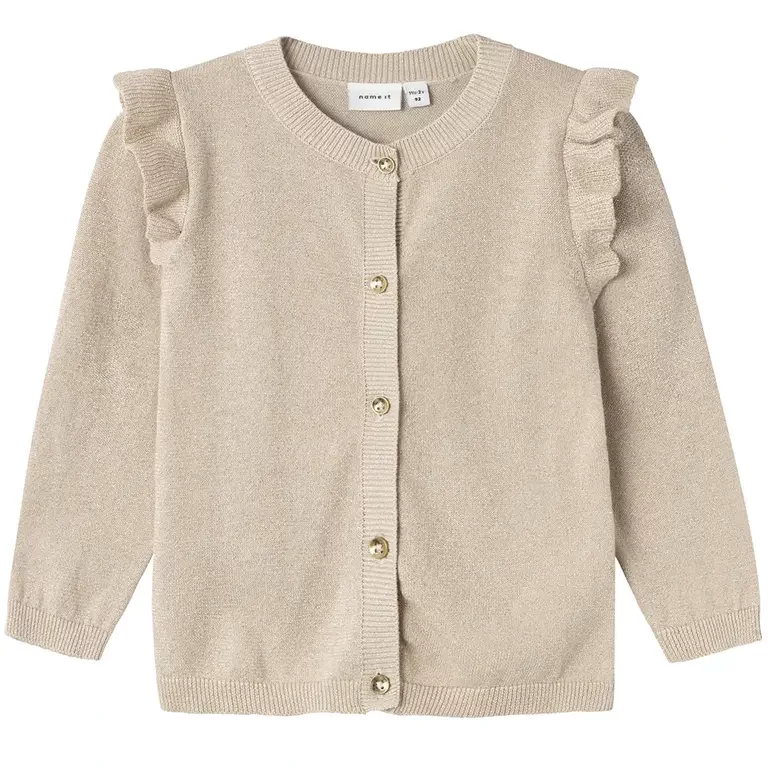 Gebreid glitter vestje Fabinne (peyote lurex)