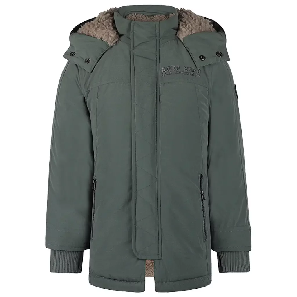 Winterjas parka (dark green)