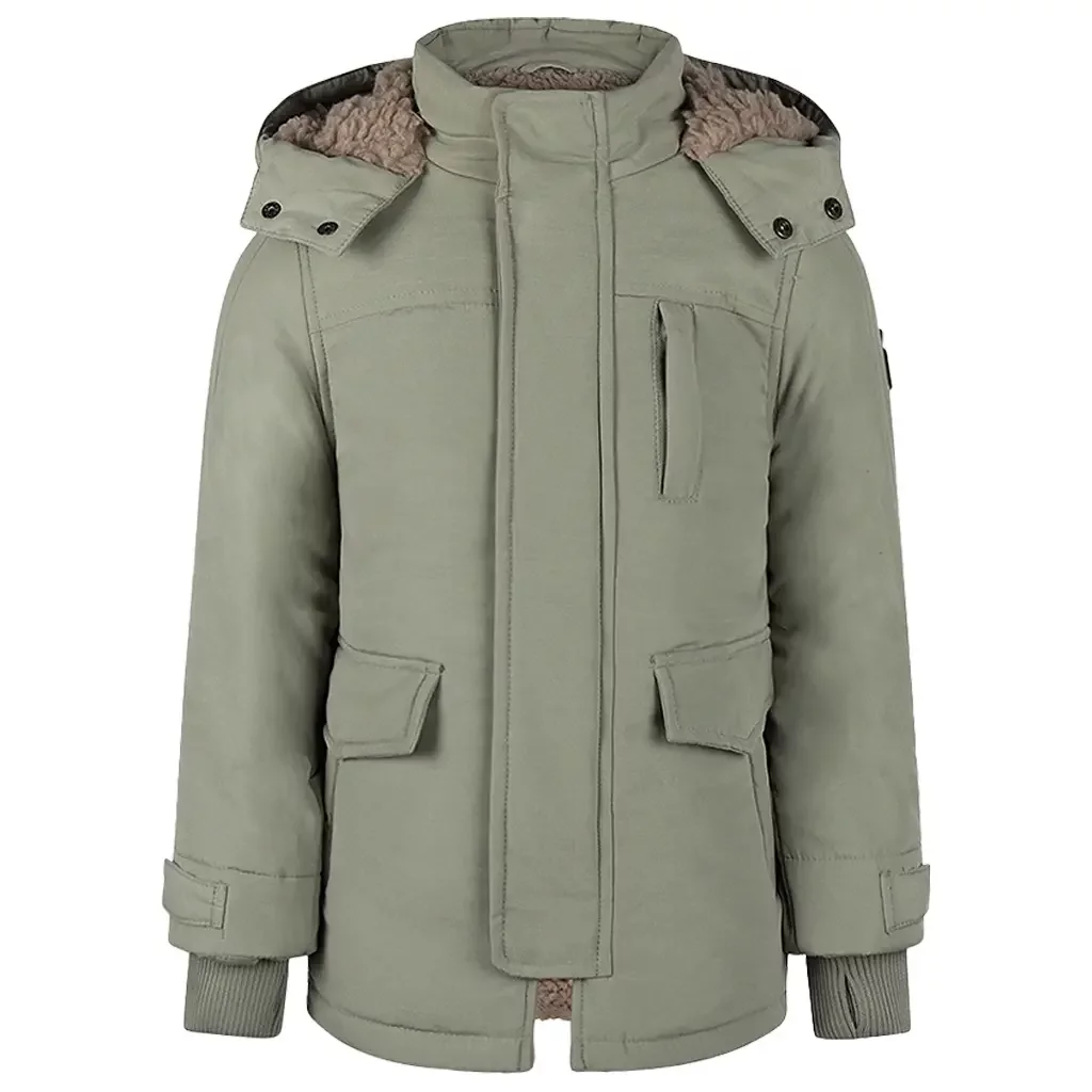 Winterjas parka (faded green)