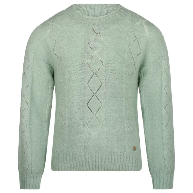 Gebreide trui (light aqua)