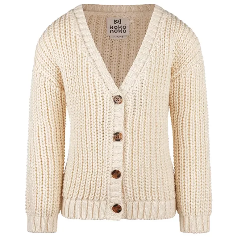 Gebreid vest (off white)